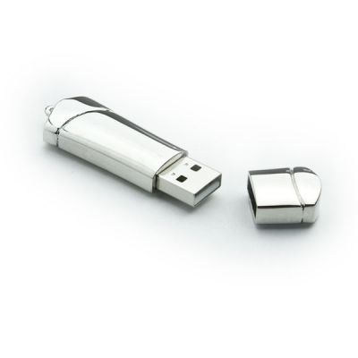1GB Flash Drives Metal Cover USB Silvery Color Thumb Drive