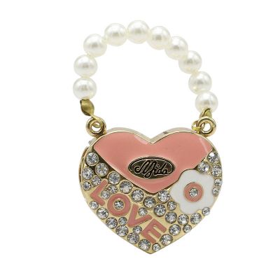 Elegant Jewelry Handbag Heart Shape USB Pen Drive for Promotional