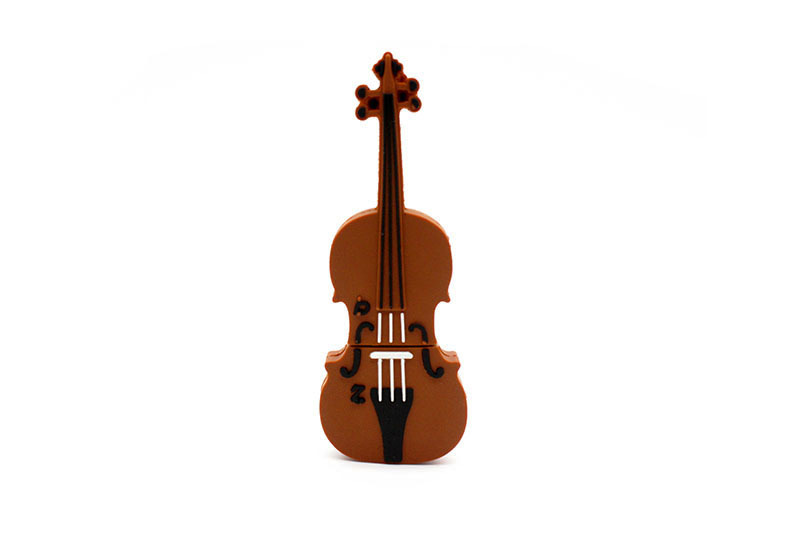 musical-instrument soft PVC USB drive in violin form