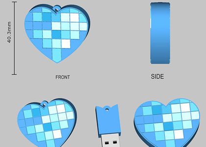 Customize a unique new mold USB Flash Drive
