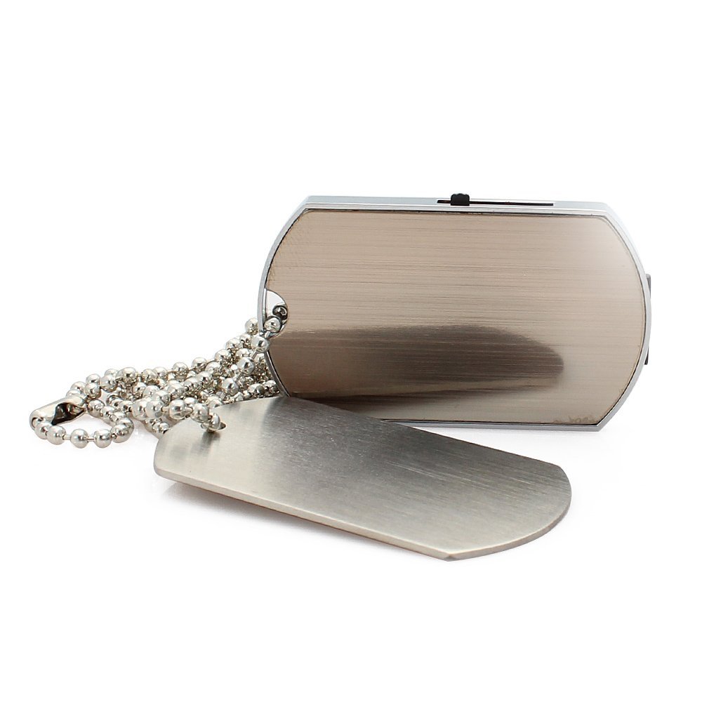 Waterproof Engrave Logo Military Dog Tag 32GB USB Flash Drive 