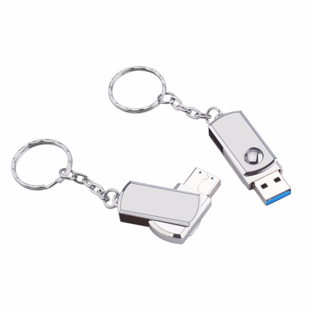 Metal Spin USB 3 0 Thumb Drive 128GB 256GB Gold Color