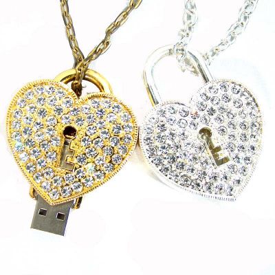 Bulk Luxury Gifts Ornate Heart 32GB USB Sticks Flash Drives 