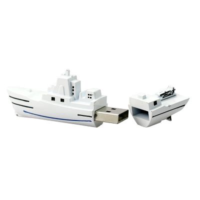 Silvery Warship USB Pen Drive Flash Disk 32GB Boy's Gift