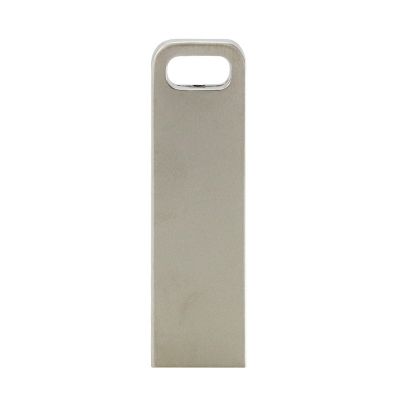 Metal Silver Rectangular Keyring 8GB USB Flash Memory Stick Pendrive
