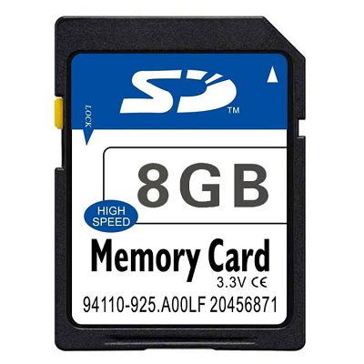 Original GPS CID 8GB SD SDHC Memory Card for Navigation