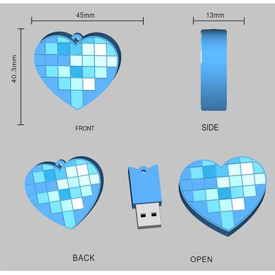 Free Design Custom Rubber USB Flash Drive with your Idea