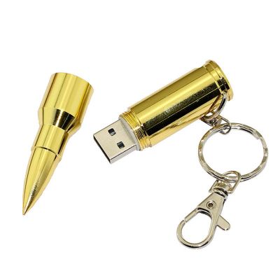 Shining Bullet 64G USB Flash Drive Metal with Keychain