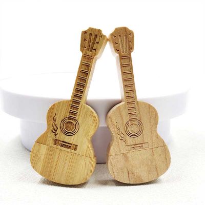 Low Moq Wooden Guitar USB Photo Thumb Drive 16GB
