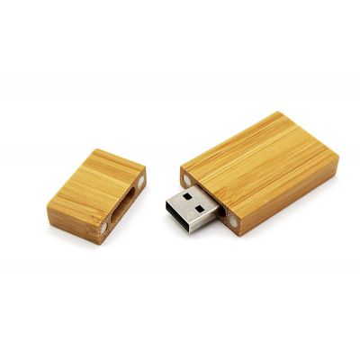 Engraved Logo Rectangle Red Wood 512MB USB Flash Drive Deal 
